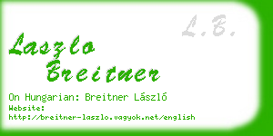 laszlo breitner business card